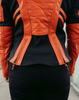 Amelia Orange - Women's Motorcycle Leather Jacket