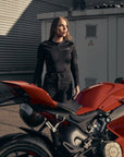 SHELL WW BLACK 02 – Lady Armored Motorcycle Baselayer / Body