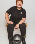 RIBBED KNEE - Ladies Motorcycle Leggings