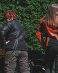 Amelia Black - Women's Motorcycle Leather Jacket