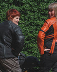 Amelia Black - Women's Motorcycle Leather Jacket