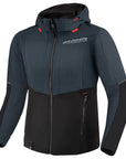 Black grey women's motorcycle hoodie from Shima