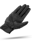 a palm of a Black leather women's motorcycle gloves from Shima