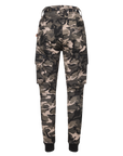 women camouflage motorcycle cargo pants from Moto Girl from the back