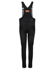 The back of Black women's motorcycle overall from Moto Girl
