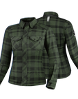 Green lady motorcycle shirt from Shima