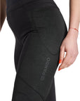 Woman's legs wearing armoured motorcycle leggings from Pando Moto