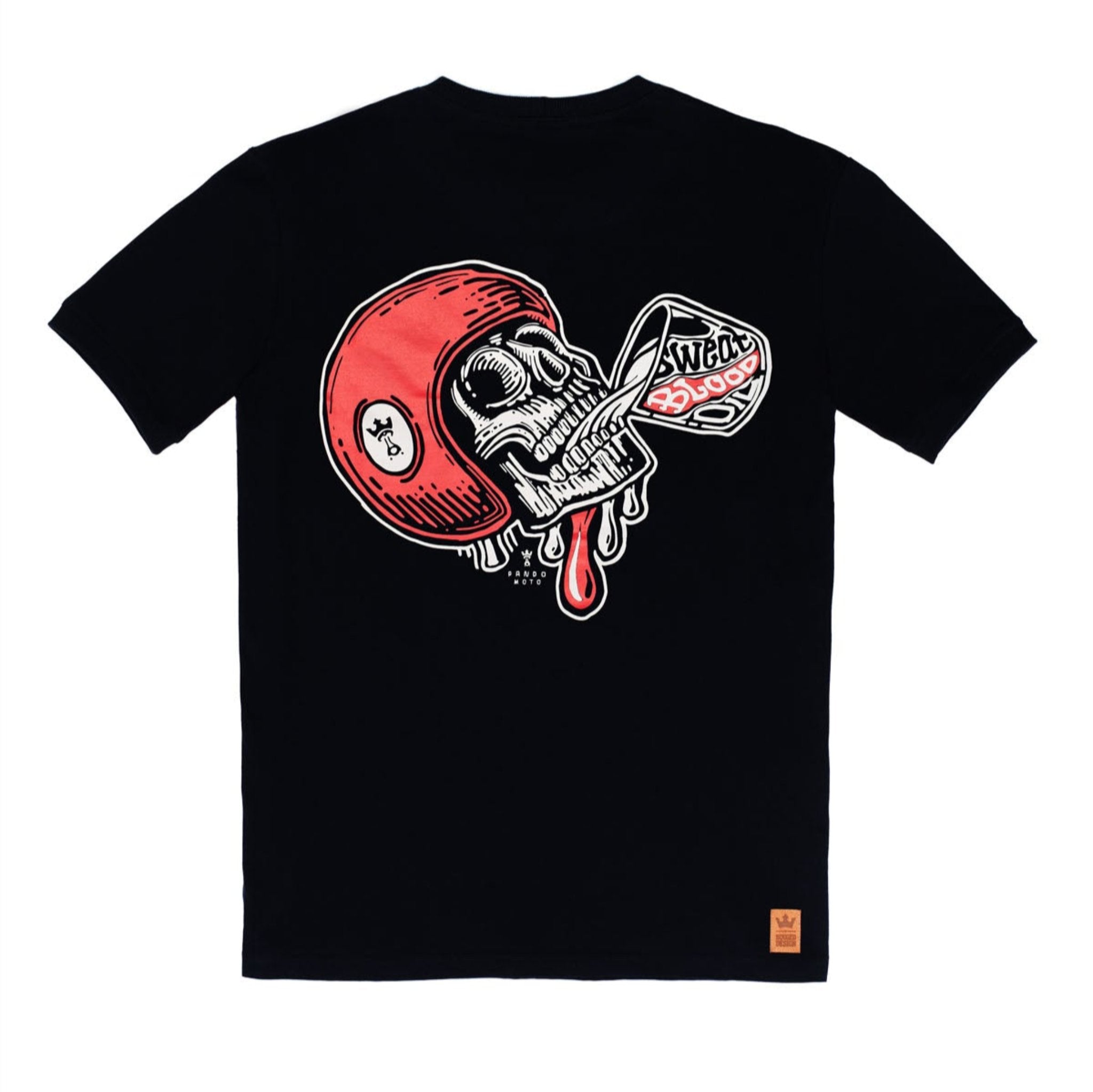 MAKAYA Rockabilly T-Shirt Voor Vrouwen Met Doodshoofd - Motorhelm Skull MAKAYA Rockabilly T-Shirt Voor Vrouwen Met Doodshoofd - Motorhelm Skull