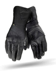 Black long waterproof women's motorcycle gloves
