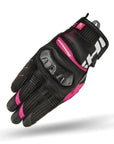 Black and pink women's motorcycle glove from Shima