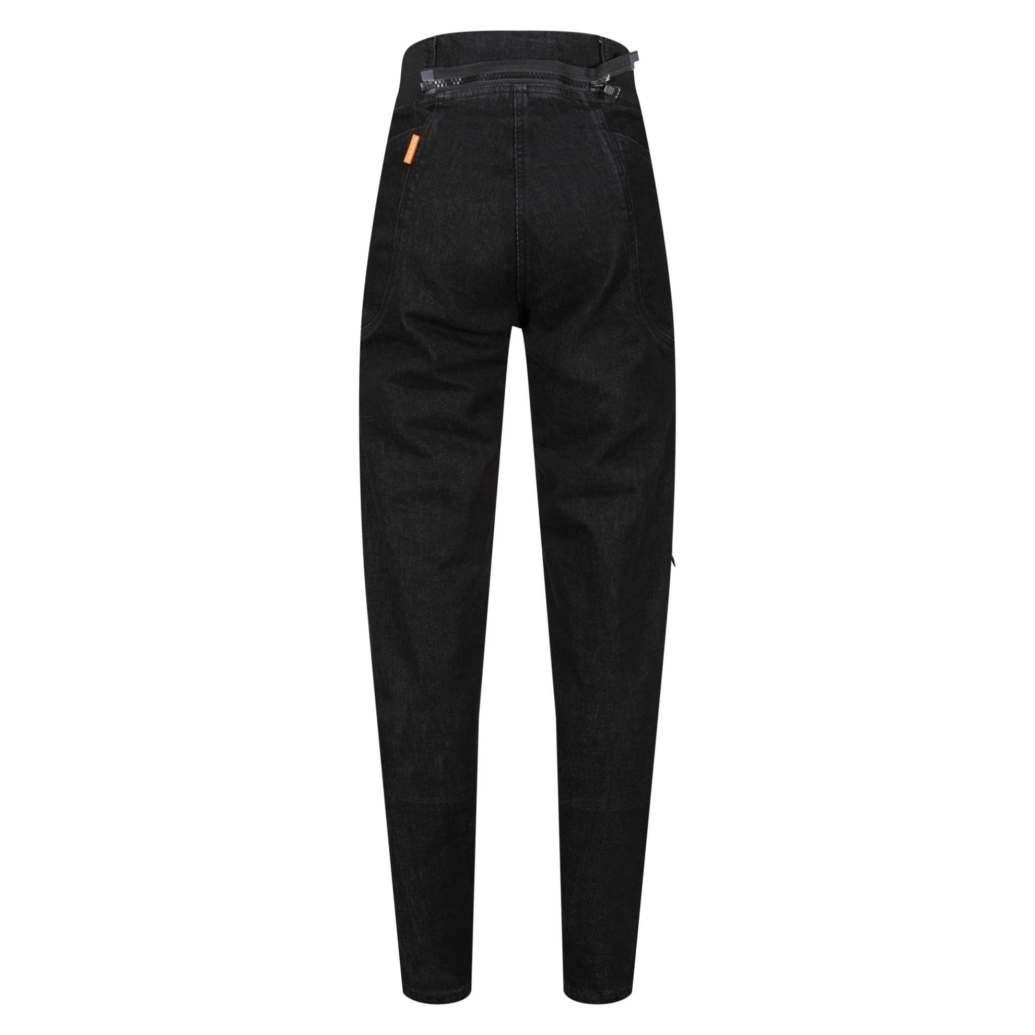 black high waisted leggings with zipper pocket in the top from moto girl