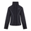 Black jacket with gray accents on a white background