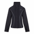 Black jacket with gray accents on a white background