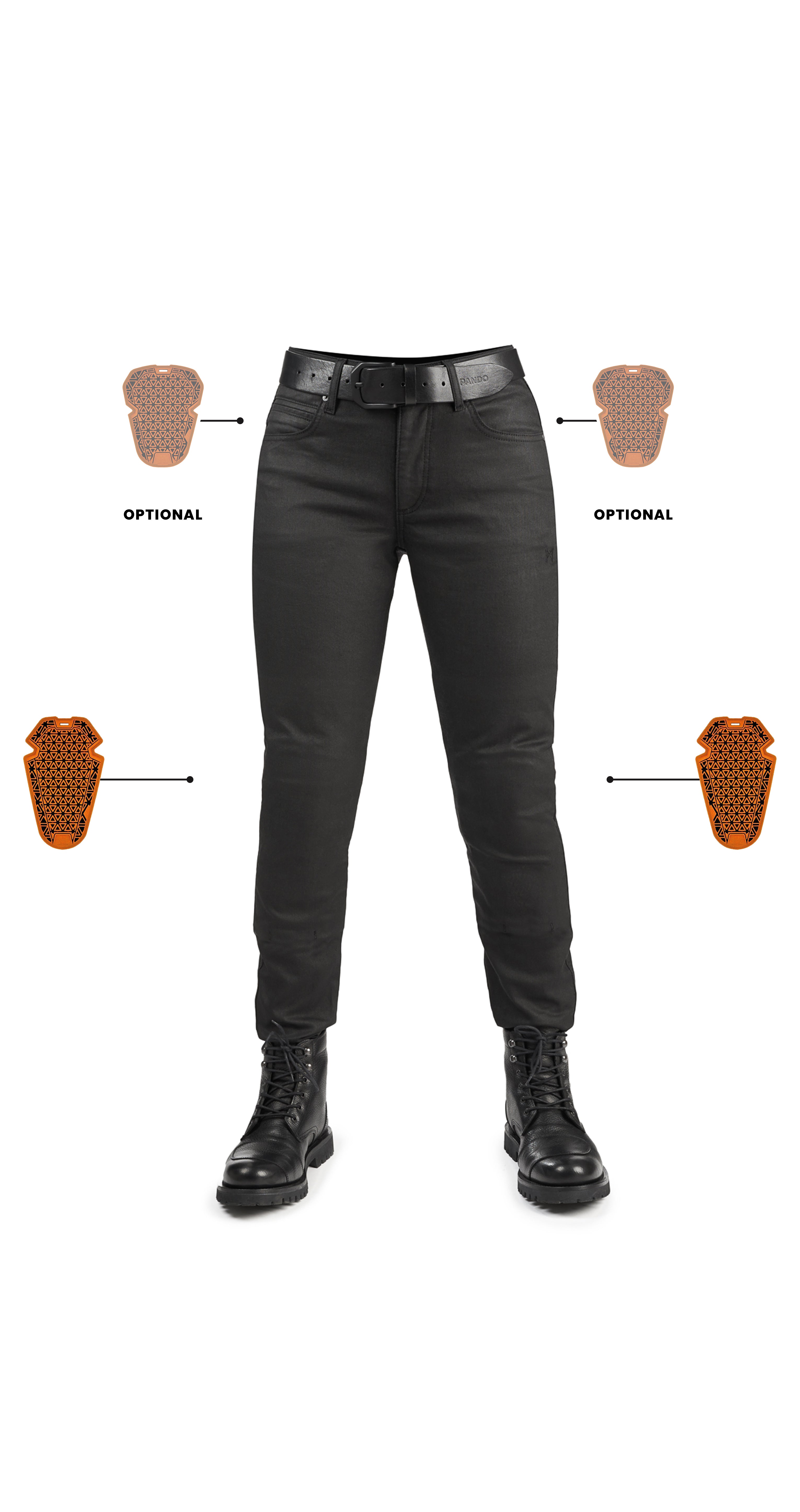 Pando Moto Lorica Black Women's Motorcycle Jeans – Moto Lounge