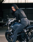 SHELL WW BLACK 02 – Lady Armored Motorcycle Baselayer / Body