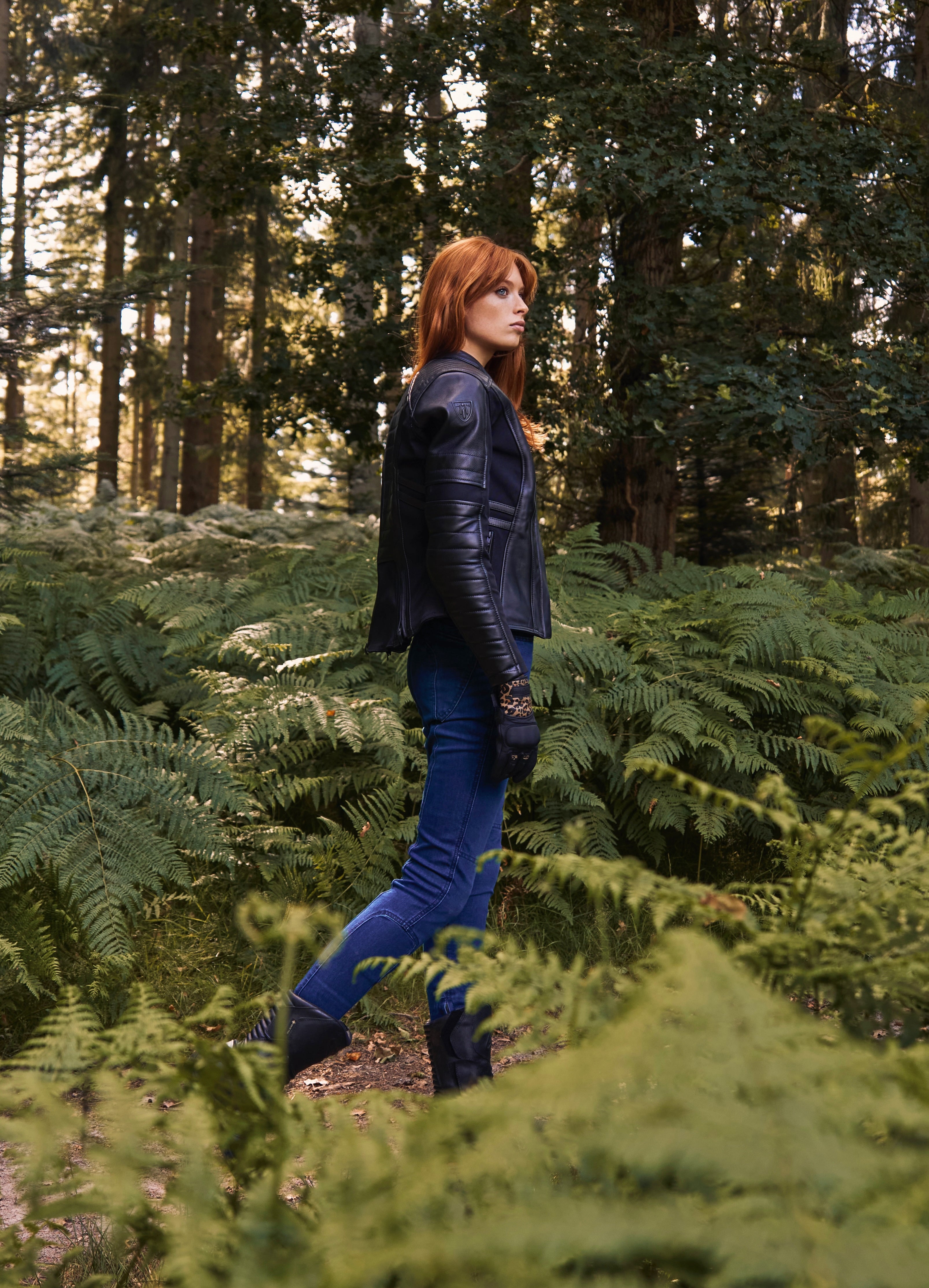 Amelia Black - Women's Motorcycle Leather Jacket