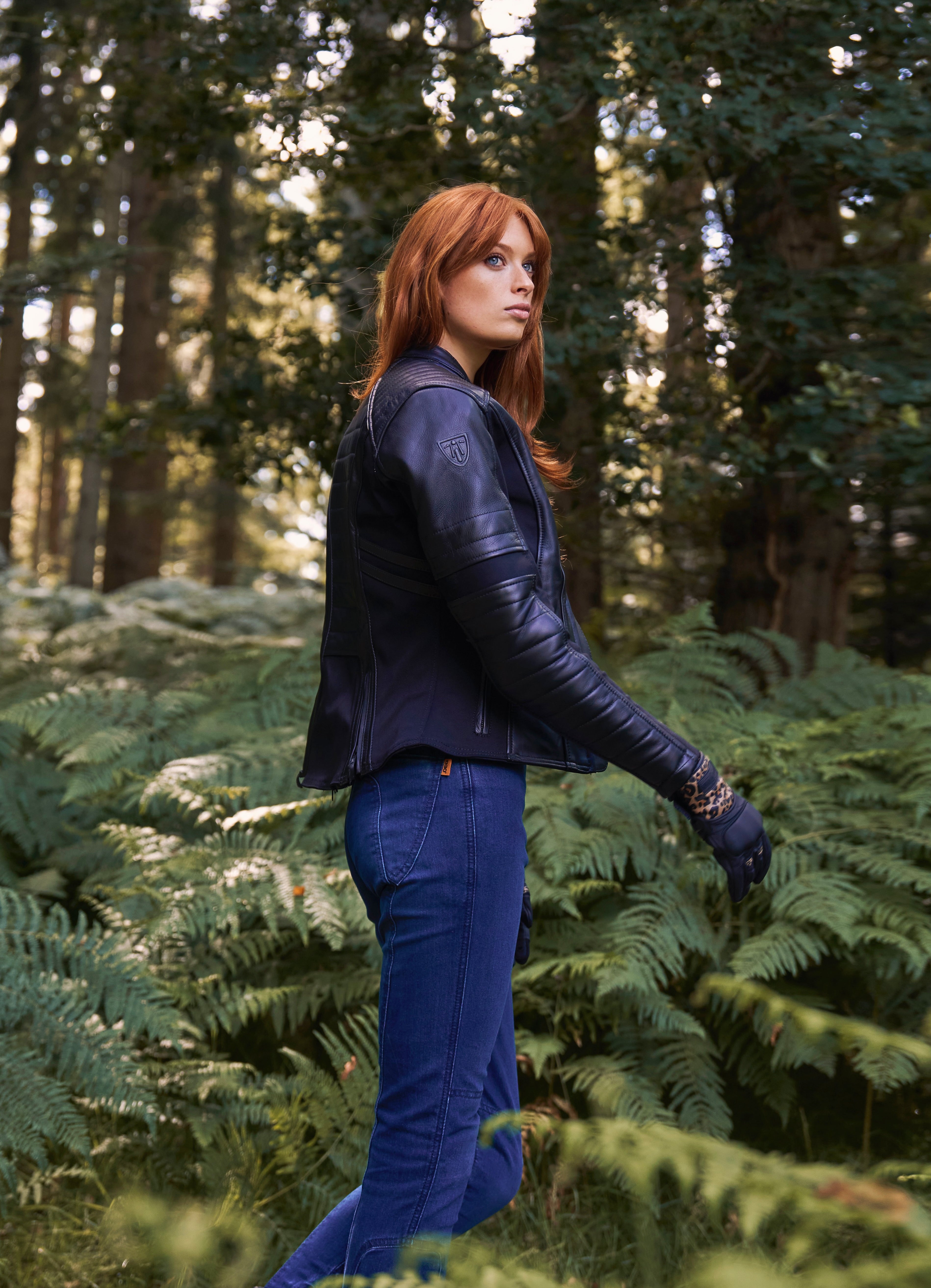 Amelia Black - Women's Motorcycle Leather Jacket