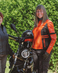 Amelia Black - Women's Motorcycle Leather Jacket