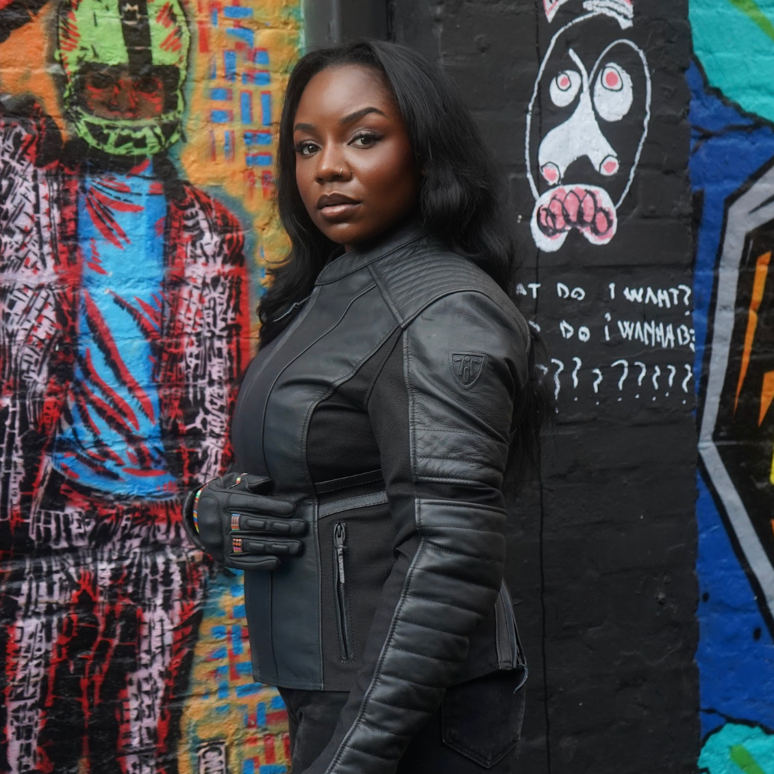 Amelia Black - Women's Motorcycle Leather Jacket