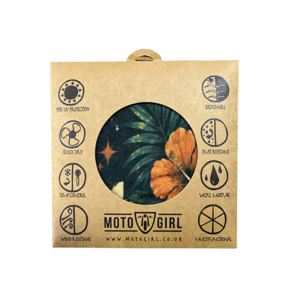 Moto Girl Neck Tube - Tropical Flower