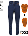 ISLA BLUE - Women's Motorcycle Jeans