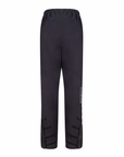 Black pants with a brand logo on a white background