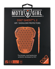 A pack of orange D30 LEVEL 2 hip and shoulder  protectors from MotoGirl