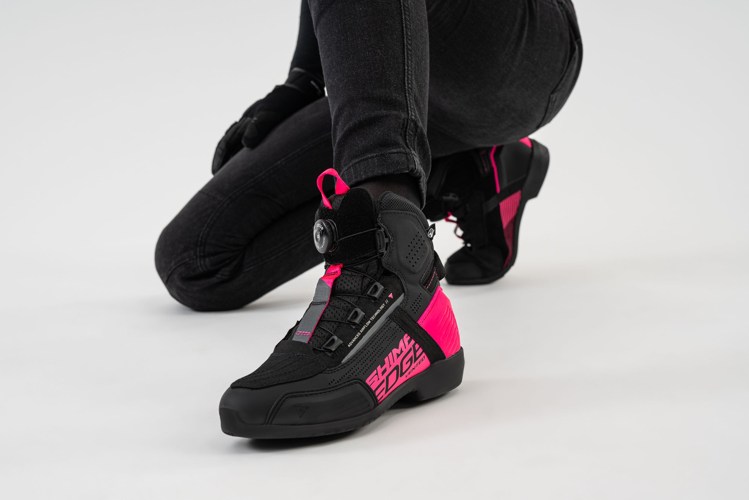 EDGE VENT LADY PINK - Women's Motorcycle Sneakers
