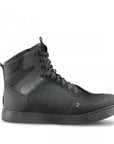 Rebel waterproof motorcycle sneakers with black laces from Shima from the side