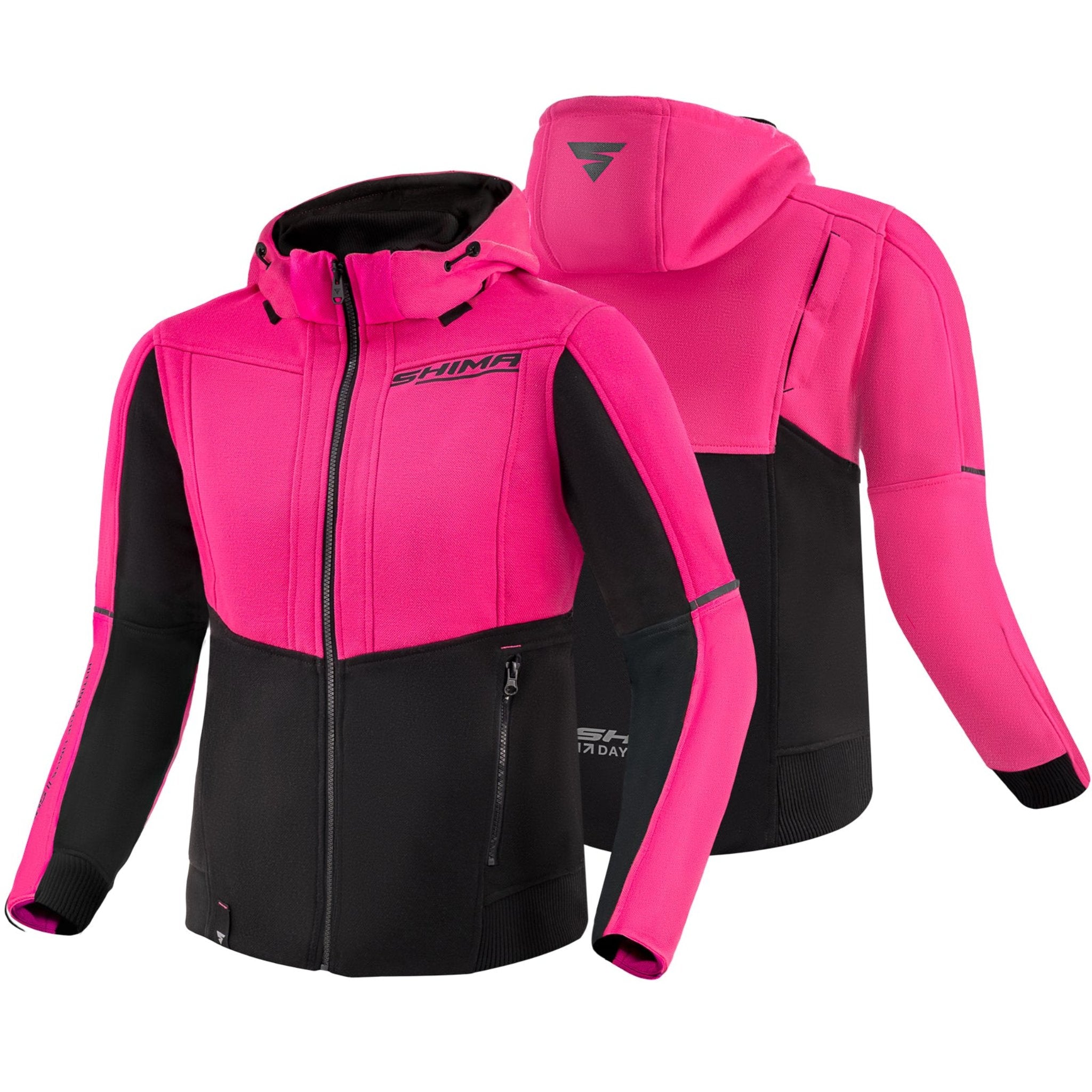 Pink motorcycle hoodie for women from shima