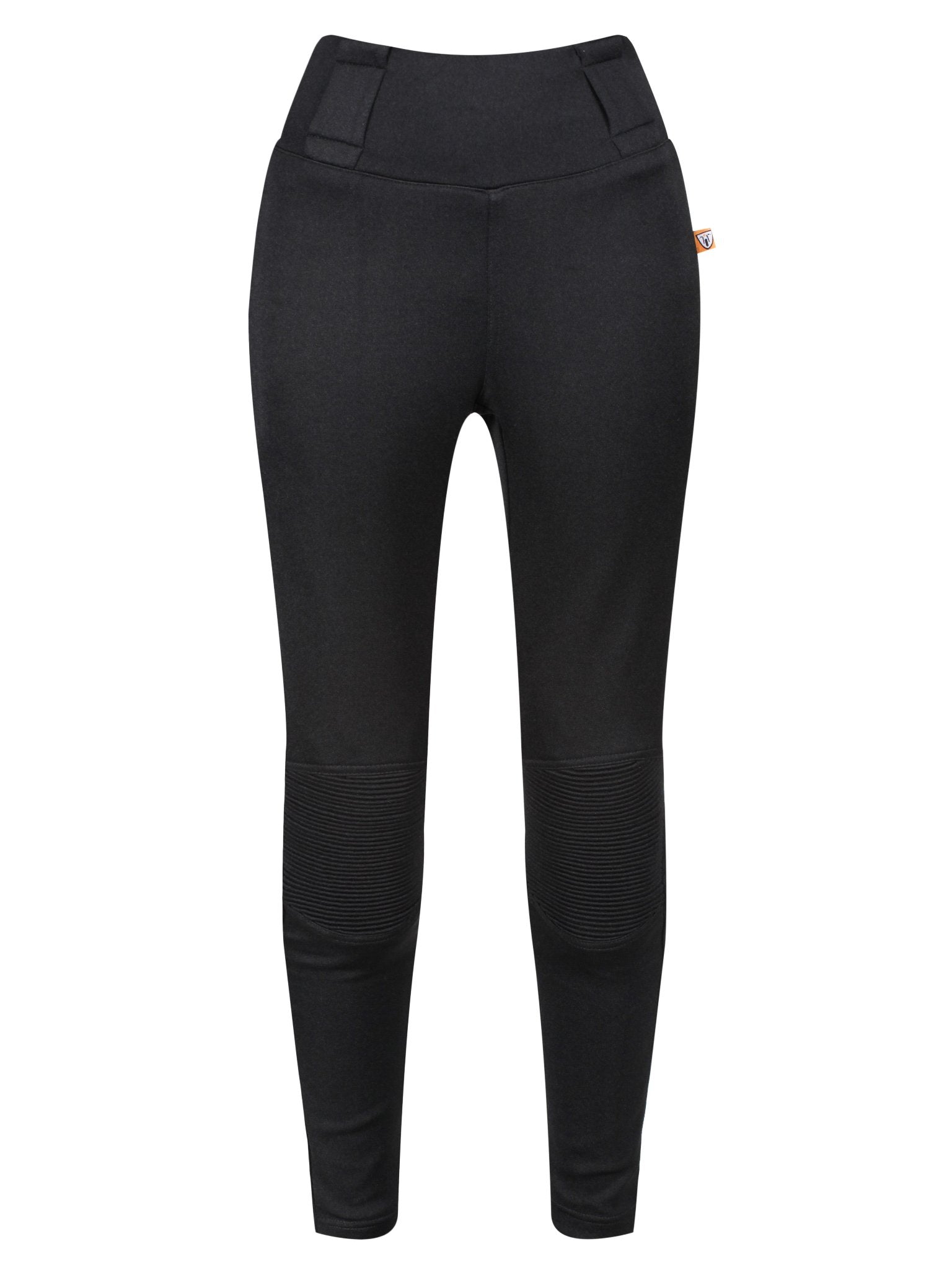 Black motorcycle leggings for women with high waist from moto girl