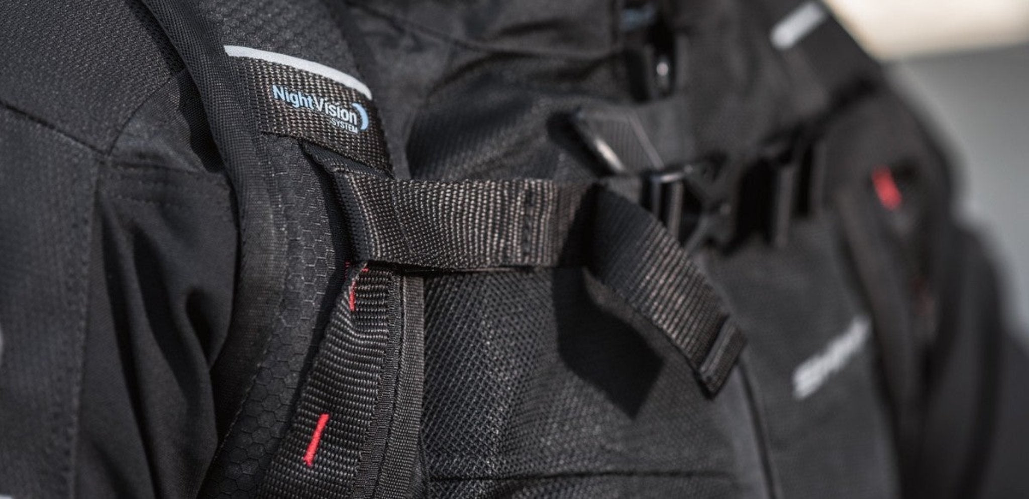 Front stripes of the motorcycle backpack