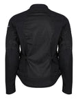 Black summer mesh women's motorcycle jacket from the back